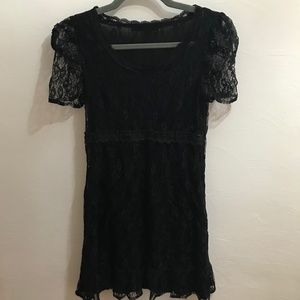 Forever 21 Black Lace Mini Dress